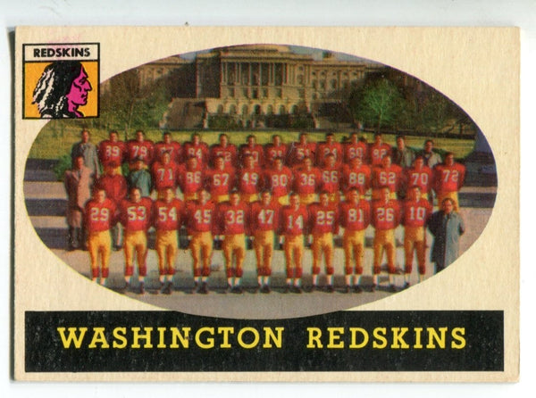 Washington Redskins 1958 Topps Football Card #27