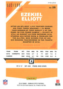 Ezekiel Elliot 2019 Donruss Optic Orange Prizm Card 32/199