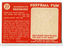 Washington Redskins 1958 Topps Football Card #27