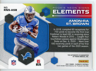 AMON-RA ST. BROWN 2021 DONRUSS ROOKIE PHENOMS DETROIT LIONS JERSEY PATCH!  USC!