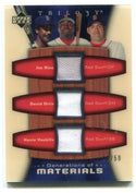 Upper Deck Trilogy Jim Rice David Ortiz Kevin Youkilis Authentic Jersey Card