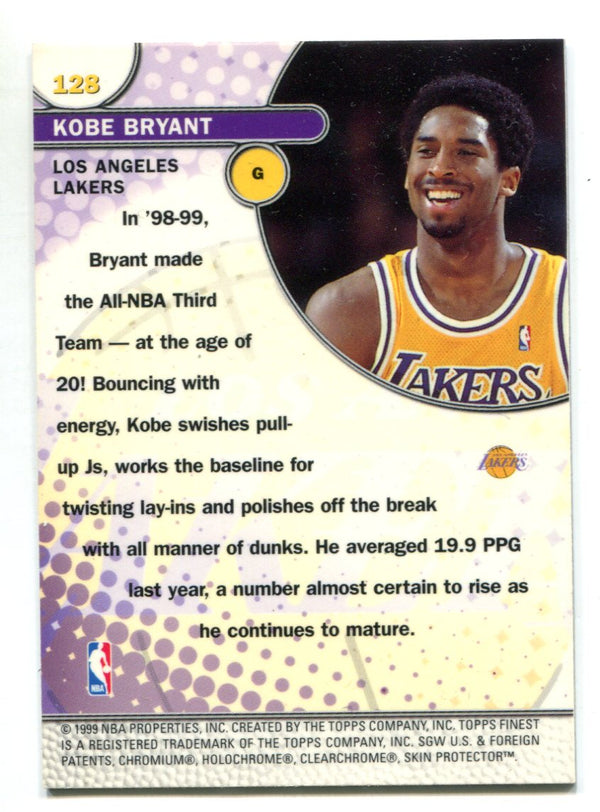 Kobe Bryant 1999 Topps Finest Sensations #128 Card