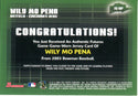 Willy Mo Pena 2003 Topps Game Worn Jersey Card