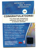 Antawn Jamison 2001 Topps Pristine Team Hoops #A-AJ Auto Card
