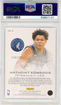 Anthony Edwards Panini Court Kings Works in Progress Ruby Rookie Card #5 (PSA Gem Mt 10)