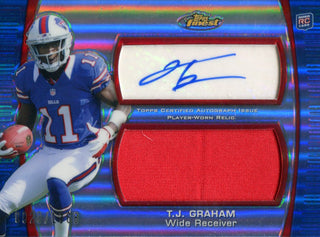 TJ Graham Autographed 2012 Topps Finest Rookie Jersey Card