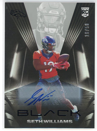 Seth Williams Autographed 2021 Panini Black Rookie Card