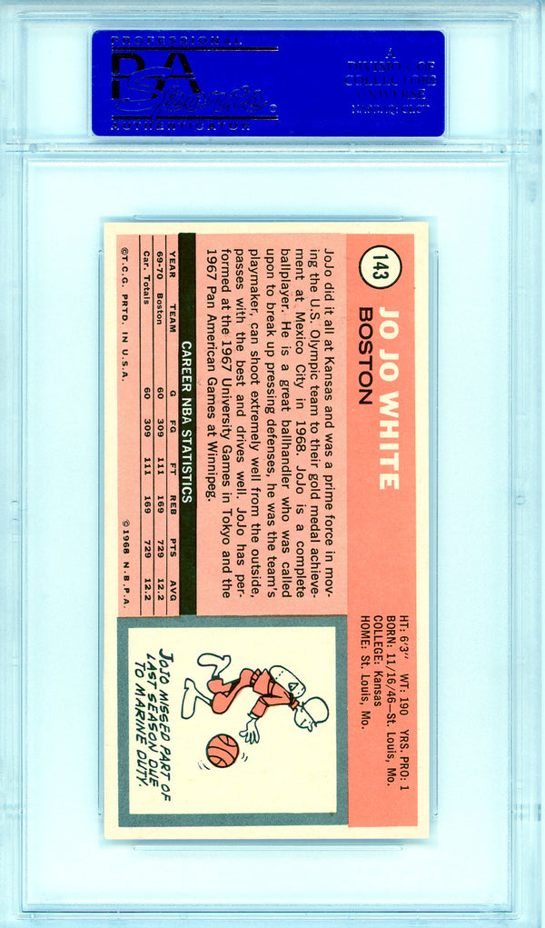 Jo Jo White 1970 Topps Card #143 (PSA Mint 9)