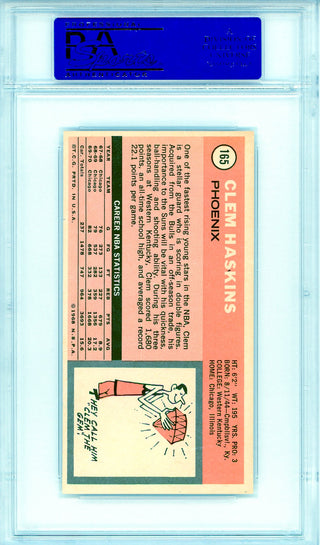 Clem Haskins 1970 Topps Card #165 (PSA Mint 9)