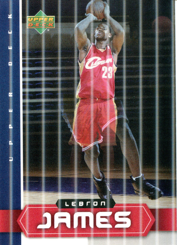 LeBron James 2003-04 Upper Deck 3D Box Topper Oversized Card