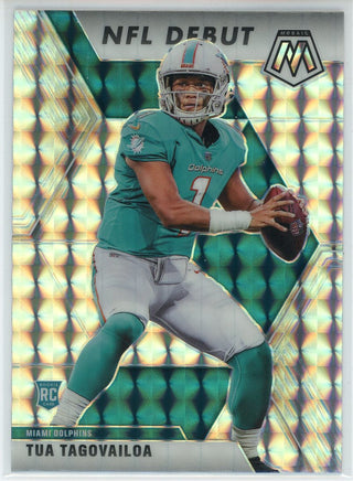 Tua Tagovailoa 2020 Panini Mosaic NFL Debut Rookie Prizm Card #262