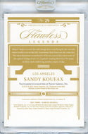Sandy Koufax 2021 Panini Flawless Legends Diamond Card #29