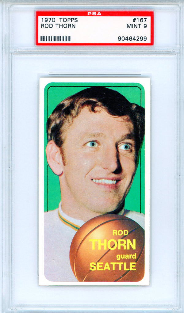 Red Thorn 1970 Topps Card #167 (PSA Mint 9)