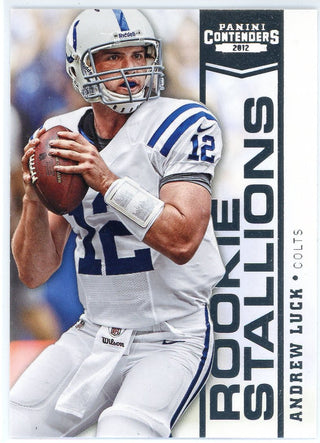 Andrew Luck 2012 Panini Contenders Rookie Stallions Card #1