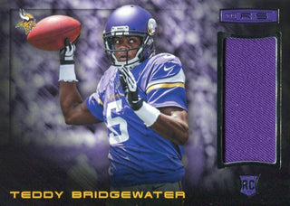 Teddy Bridgewater 2014 Rookies & Stars Used Jersey Patch Rookie Card