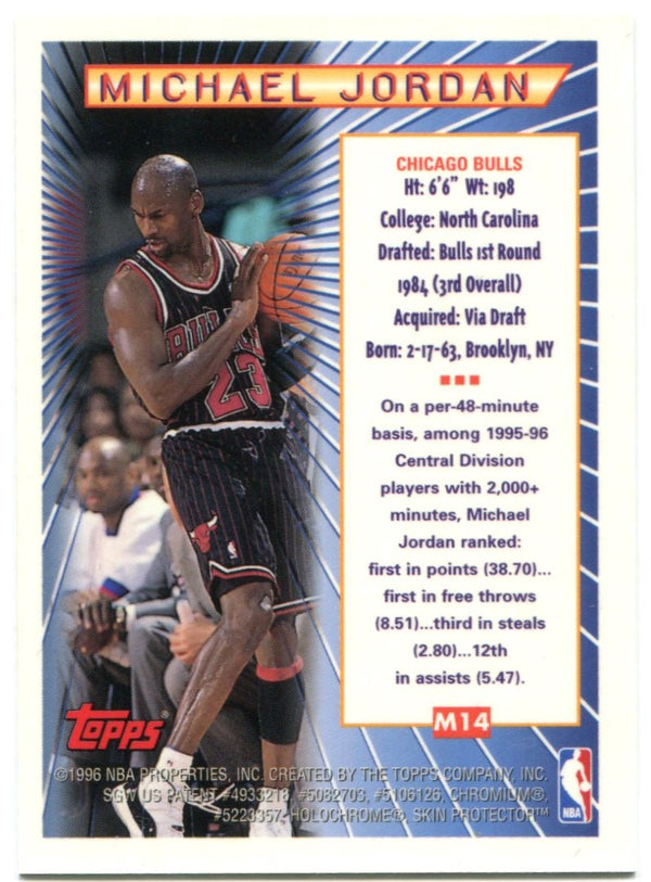 Michael Jordan 1995 Topps Mystery Finest 1996