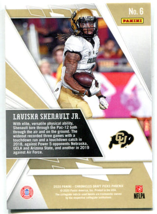 Laviska Shenault Jr. 2020 Panini Chronicles Draft Picks Phoenix Rookie Card