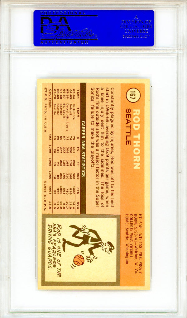 Red Thorn 1970 Topps Card #167 (PSA Mint 9)