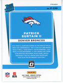 Patrick Surtain II 2021 Panini Donruss Optic Silver Prizm Rated Rookie Card #P-330