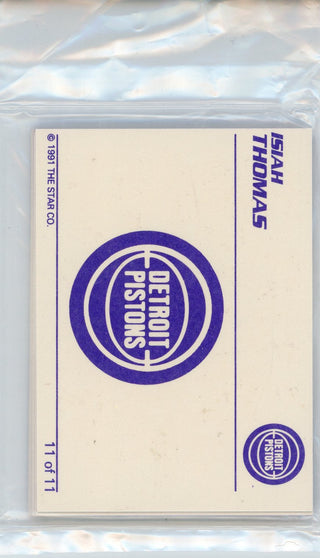 Isiah Thomas 1990 Star Card Set (1-11)