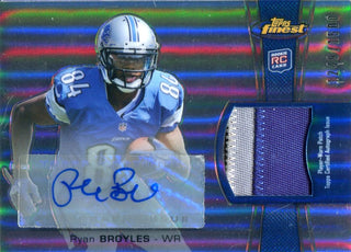 Ryan Broyles Autographed 2012 Topps Finest Rookie Jersey Card
