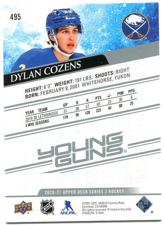 Dylan Cozens Upper Deck Young Guns Rookie Card