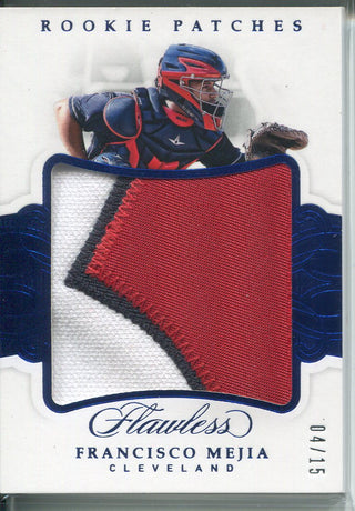 Francisco Mejia 2018 Panini Flawless Game Used Jersey Patch Rookie Card 4/15