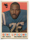 Gene Lipscomb 1959 Topps Football Card #36 Rookie