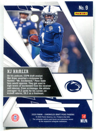 KJ Hamler 2020 Panini Chronicles Draft Picks Phoenix Rookie Card
