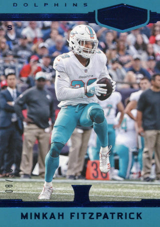 Minkah Fitzpatrick 2018 Plates & Patches Blue Rookie Card 8/50