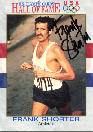 Frank Shorter Autographed 1991 Impel Olympic HOF Card