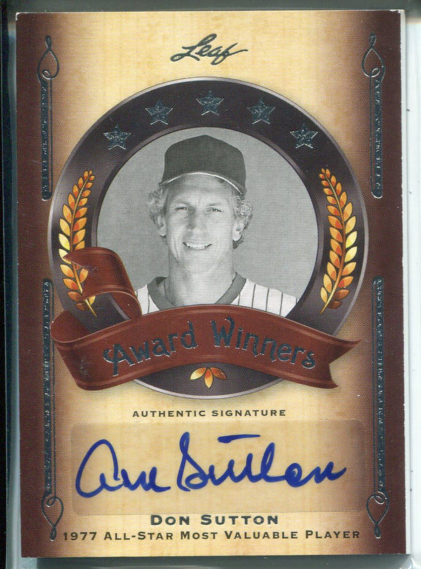 Don Sutton Autographed 2011 Leaf Award Winners Card 1/10
