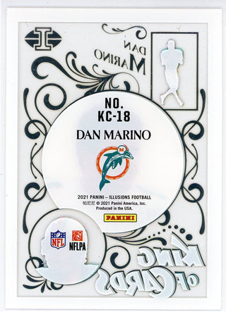 Dan Marino 2021 Panini Illusions King Of Cards Card #KC-18