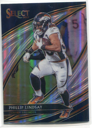 Phillip Lindsay 2019 Panini Select Prizm Card