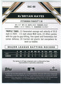 Ke'Bryan Hayes Autographed 2021 Topps Triple Threads Gold Rookie Card #RAC-KH