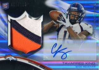 Tavarres King Autographed 2013 Topps Platinum Rookie Jersey Card
