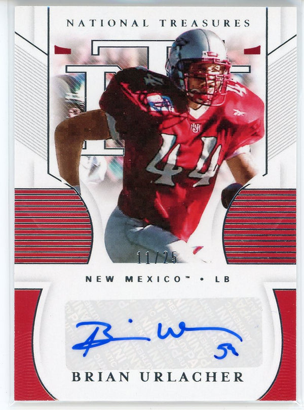 Brian Urlacher Autographed 2021 Panini National Treasures Collegiate C