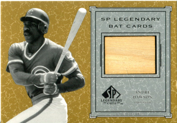 Andre Dawson 2001 Upper Deck Game Used Bat Card