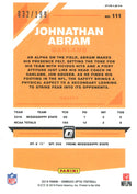 Johnathan Abram 2019 Donruss Optic Orange Prizm Rookie Card 32/199