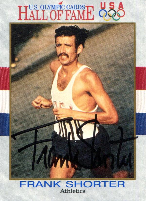 Frank Shorter Autographed 91' Impel Olympic Hall of Fame Card