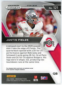 Justin Fields 2021 Panini Prizm Draft Picks Red Prizm Rookie Card #121