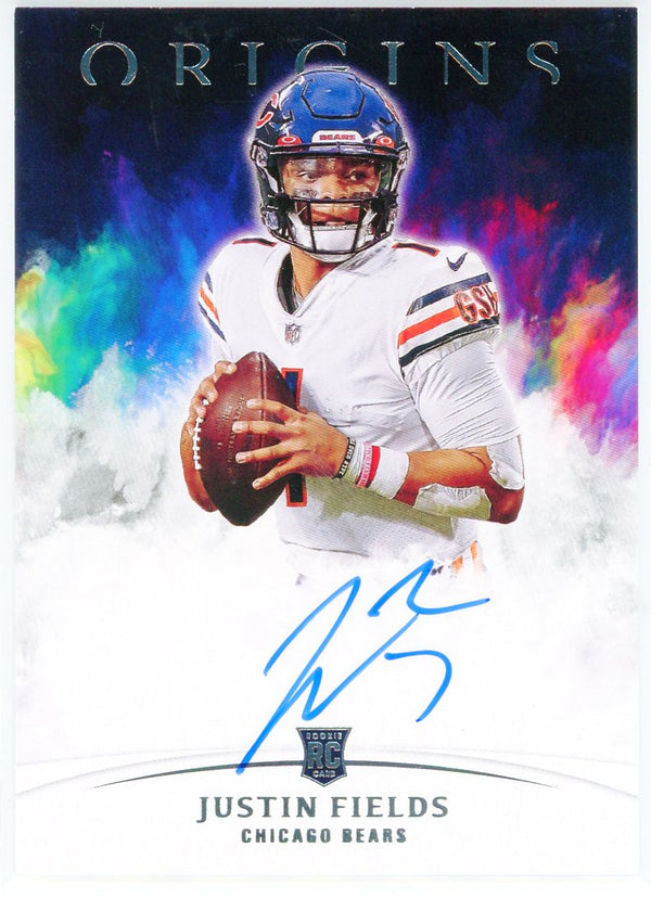 Justin Fields Autographed 2021 Panini Origins Rookie Card #RA-JF