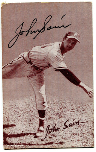 John Sain Autographed Card