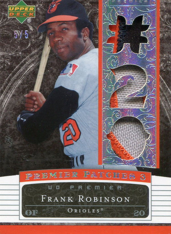 Frank Robinson Jersey Upper Deck Card #5/5