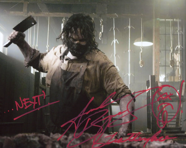 Andrew Bryniarski "...Next!" "Leatherface" Autographed Texas Chainsaw Massacre 8x10 Photo