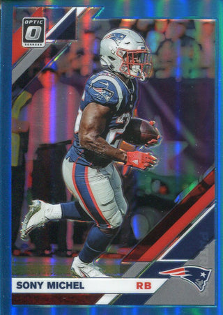 Sony Michel 2019 Donruss Optic Aqua Prizm Card 105/299