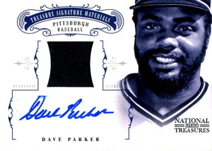 Dave Parker 2012 National Treasures Panini Autographed Card #11/49