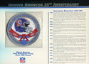 Denver Broncos Unsigned 25th Anniversary Patch with Card