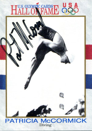 Patricia McCormick Autographed 1991 Impel Olympic HOF Card
