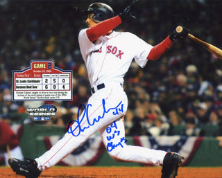 Orlando Cabrera Autographed "04 WS Champs" 8x10 Photo